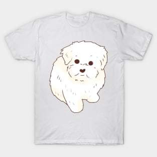 Maltese sitting illustration T-Shirt